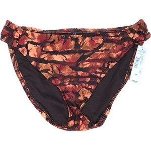 NWT Brown/Red Bikini bottom